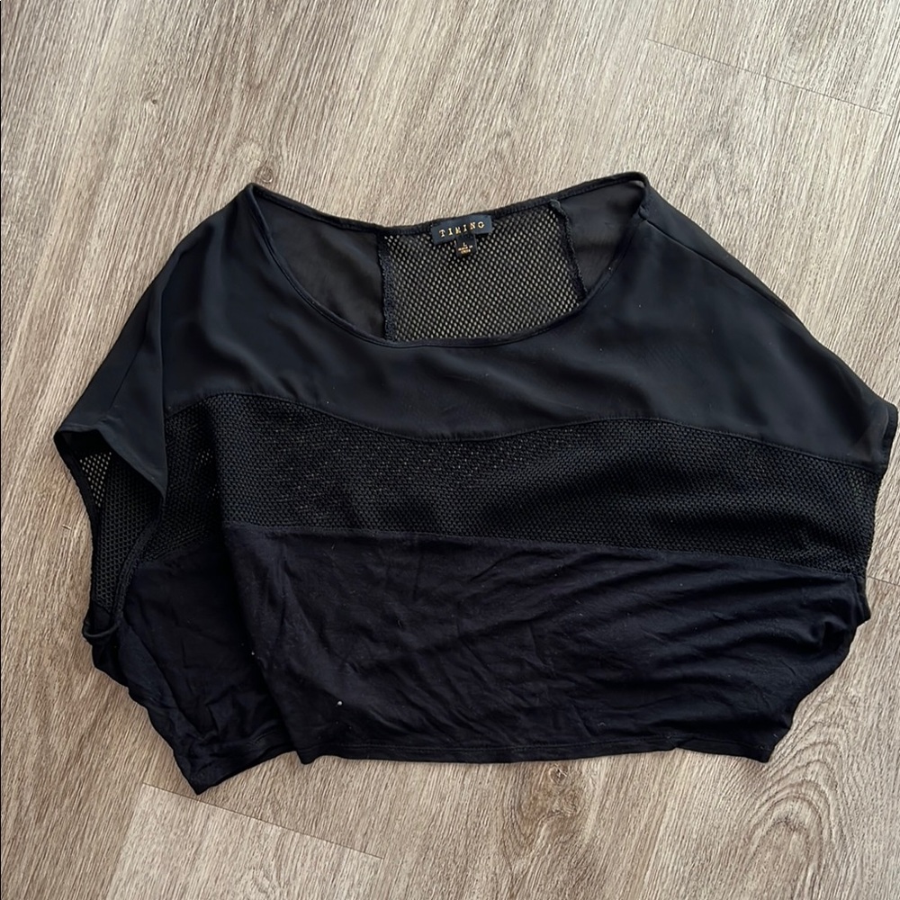 Black Mesh Top